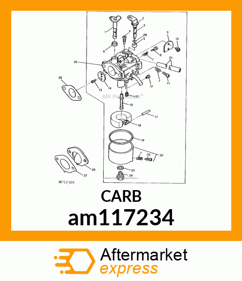 CARBURETOR am117234