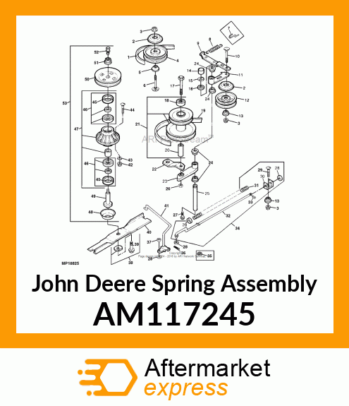 SPRING ASSEMBLY, TENSIONER, ASSEMBL AM117245