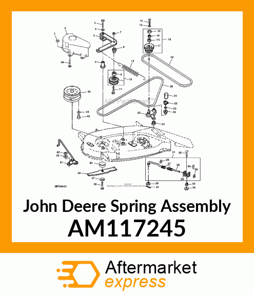 SPRING ASSEMBLY, TENSIONER, ASSEMBL AM117245