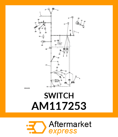 SWITCH, SWITCH, HORN AM117253