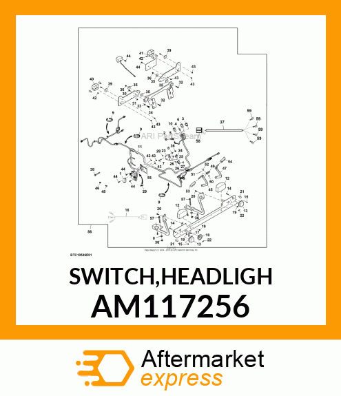SWITCH, HEADLIGHT (REGION II) AM117256