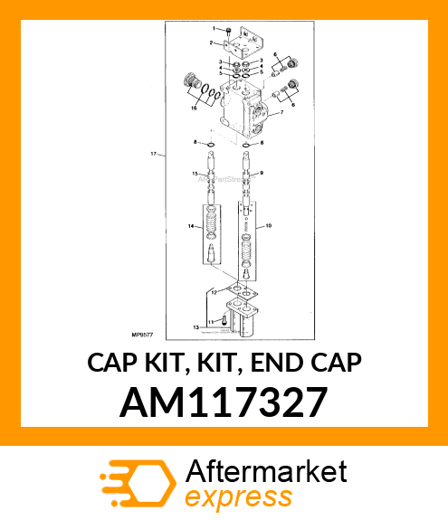 CAP KIT, KIT, END CAP AM117327