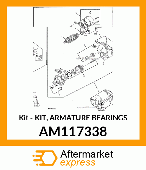 Kit Armature Bearings AM117338