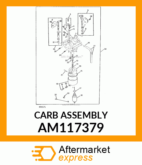 Carburetor - CARBURETOR AM117379