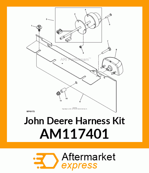 HARNESS KIT, KIT, CONNECTOR, TRAILE AM117401