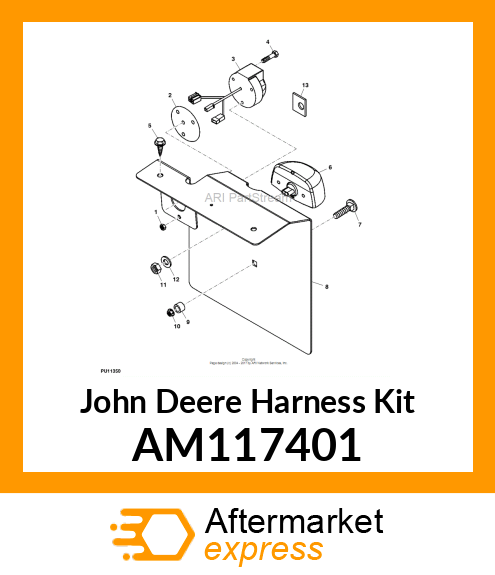 HARNESS KIT, KIT, CONNECTOR, TRAILE AM117401