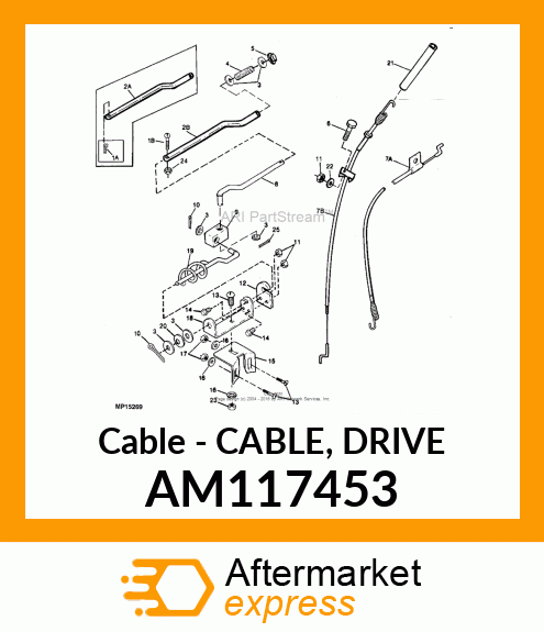 Cable - CABLE, DRIVE AM117453