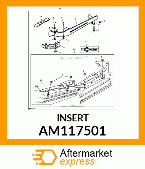 INSERT, INSERT, WELDED MULCHING 48 AM117501