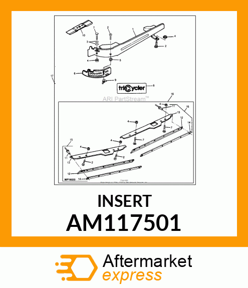 INSERT, INSERT, WELDED MULCHING 48 AM117501