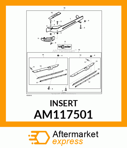 INSERT, INSERT, WELDED MULCHING 48 AM117501