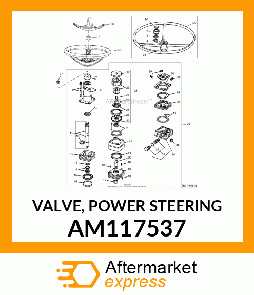 VALVE, POWER STEERING AM117537