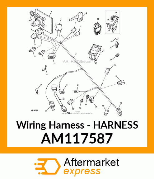 Wiring Harness - HARNESS AM117587