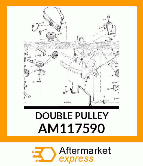 PULLEY, JACKSHEAVE, WELDED AM117590