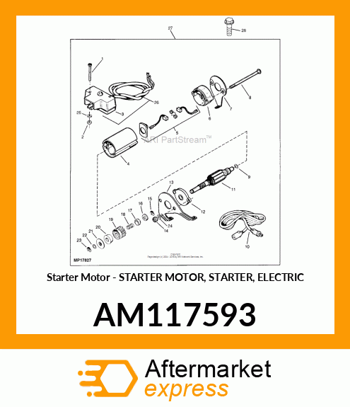 Starter Motor AM117593