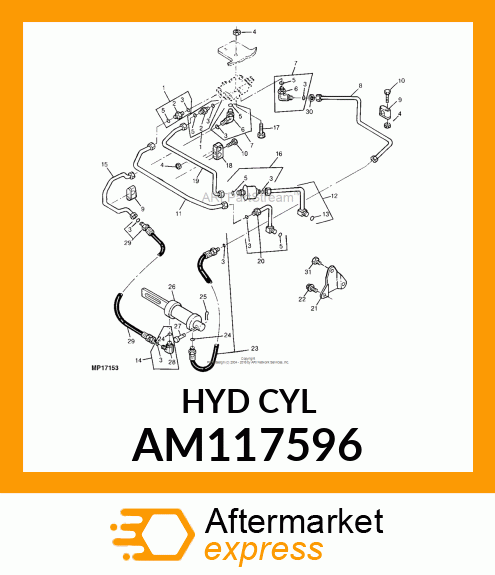 Hydraulic Cylinder AM117596