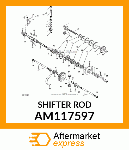 Shifter Rod AM117597