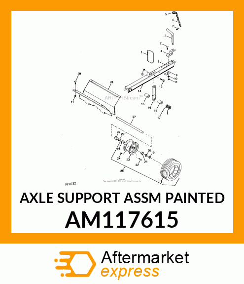 AXLE SUPPORT ASSM AM117615