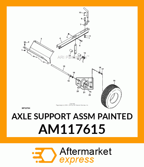 AXLE SUPPORT ASSM AM117615