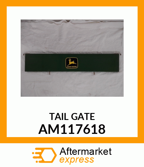 GATE, TAIL W/DECAL (LEAPING DEER) AM117618