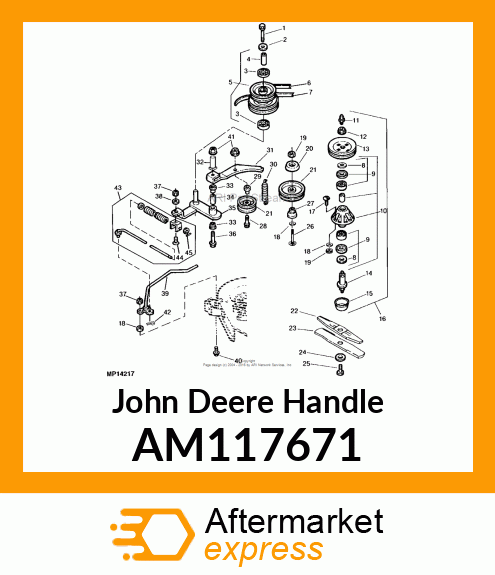 HANDLE, WELDED TENSIONER AM117671