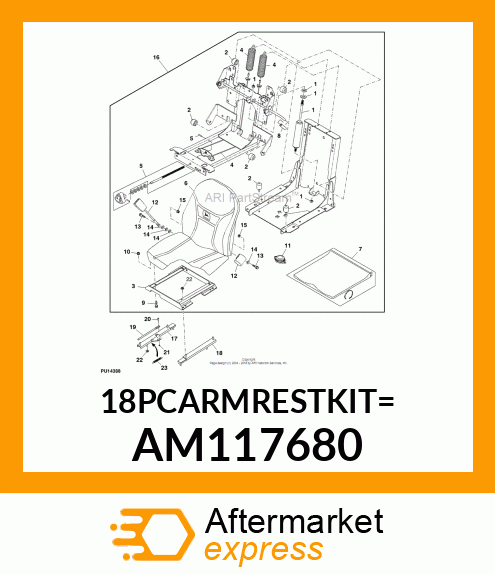 KIT, ARM REST AM117680