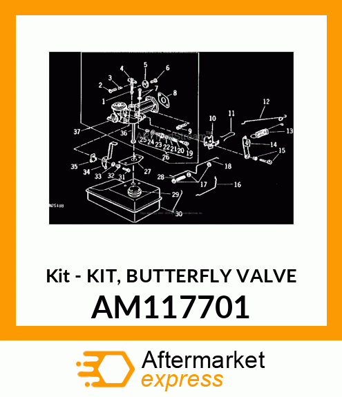 Kit - KIT, BUTTERFLY VALVE AM117701