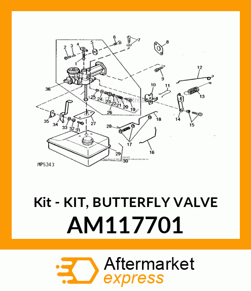 Kit - KIT, BUTTERFLY VALVE AM117701