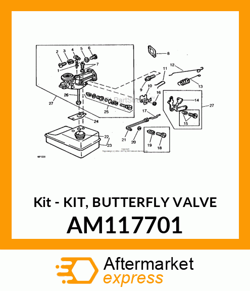 Kit - KIT, BUTTERFLY VALVE AM117701