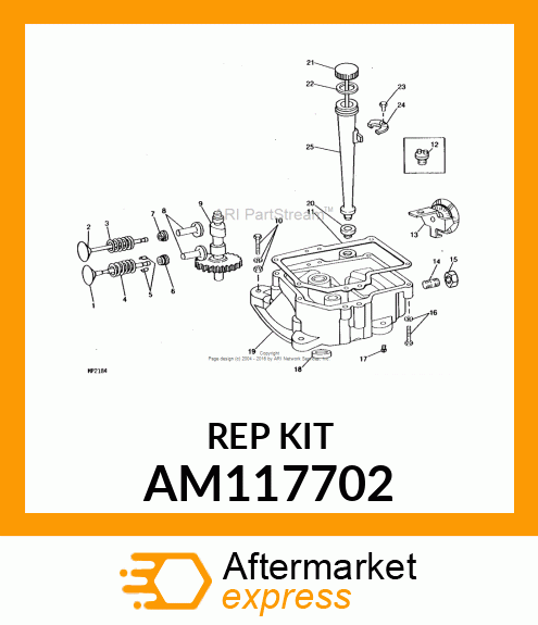 Kit - KIT, EXHAUST VALVE AM117702