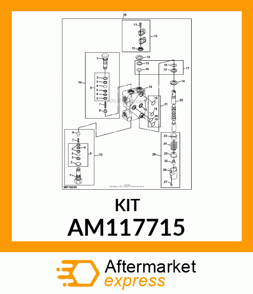 SEAL KIT, KIT, SEAL AM117715