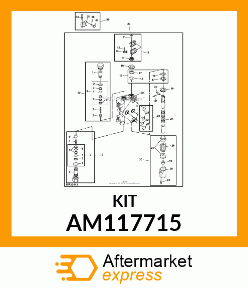 SEAL KIT, KIT, SEAL AM117715