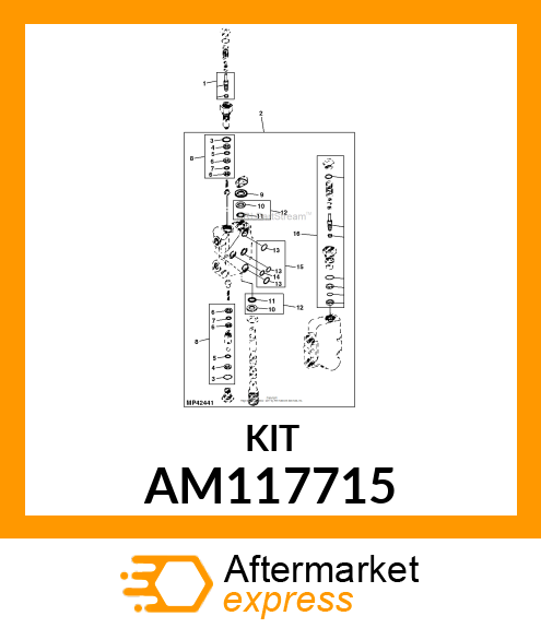 SEAL KIT, KIT, SEAL AM117715