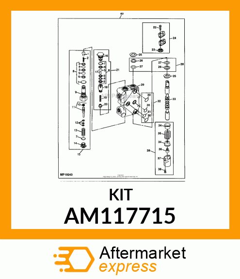 SEAL KIT, KIT, SEAL AM117715