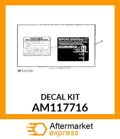 Kit Label AM117716