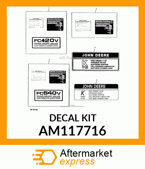 Kit Label AM117716