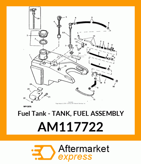 Fuel Tank - TANK, FUEL ASSEMBLY AM117722