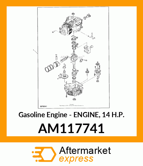 Gasoline Engine - ENGINE, 14 H.P. AM117741