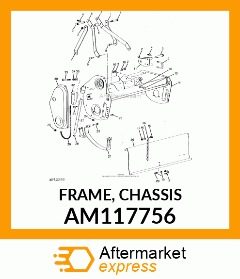 FRAME, CHASSIS AM117756
