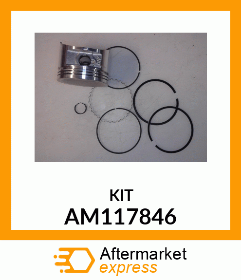 Piston Ring Kit - KIT, PISTON REPLACEMENT AM117846