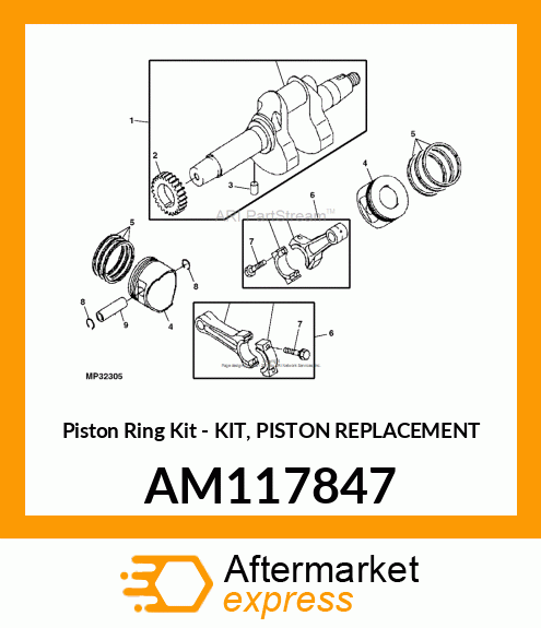Piston Ring Kit AM117847