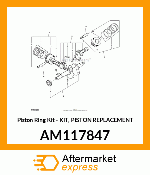 Piston Ring Kit AM117847