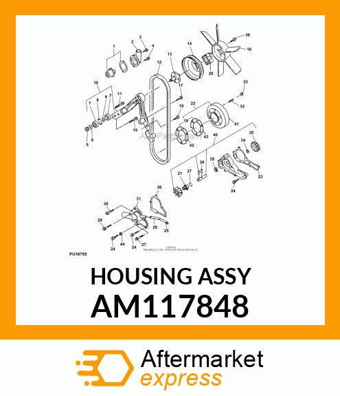 HOUSING ASSY AM117848