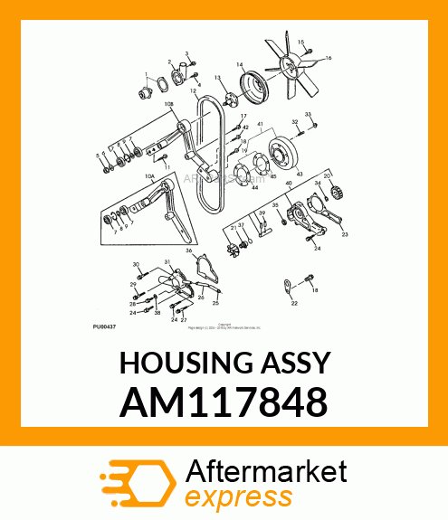 HOUSING ASSY AM117848