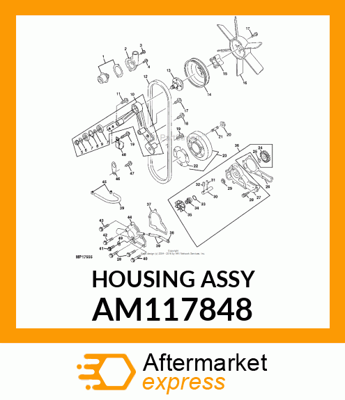 HOUSING ASSY AM117848