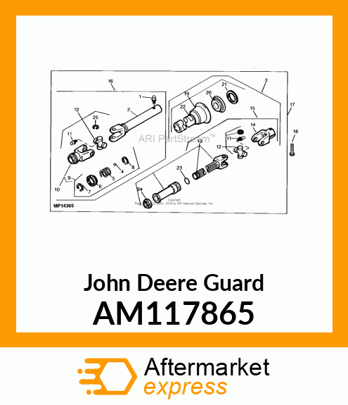 OUTER GUARD ASSEMBLY AM117865