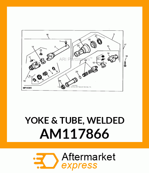 YOKE amp; TUBE, WELDED AM117866