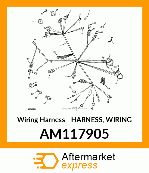 Wiring Harness - HARNESS, WIRING AM117905