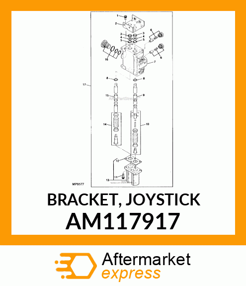 BRACKET, JOYSTICK AM117917