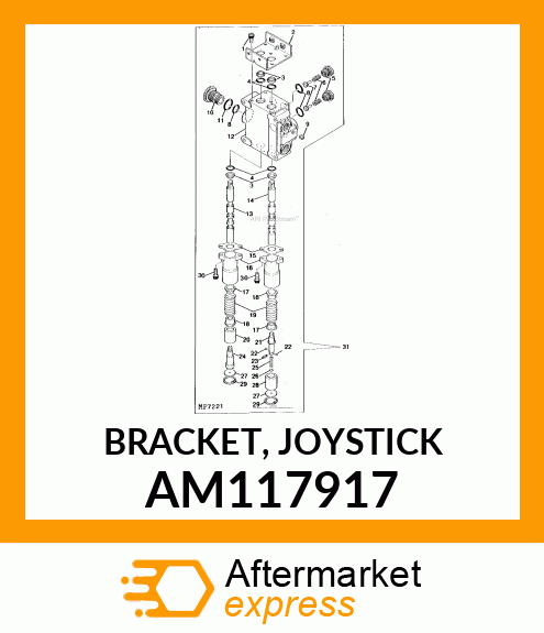BRACKET, JOYSTICK AM117917