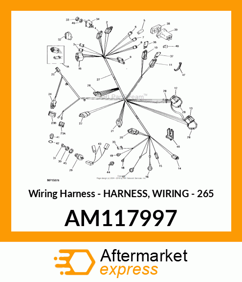 Wiring Harness - HARNESS, WIRING - 265 AM117997